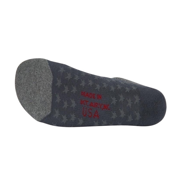 2x NWT MADE HERE Spangle No Show Grey Unisex Cotton Socks, S/M - Picture 5 of 6